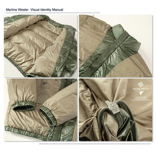 Martine Wester男10D面料YKK快速拆卸拉链极简落肩款立领鹅绒服  11083819 商品图8