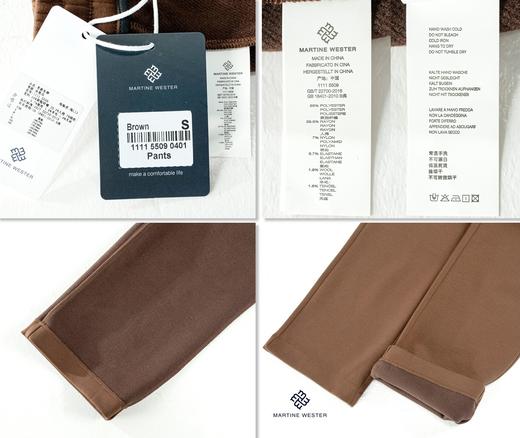 Martine Wester 男款羊毛起绒面料松紧腰直脚口卫裤 11115509 商品图8