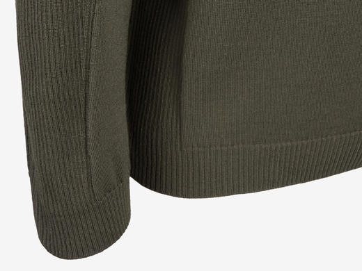 Sease - WHOLE TURTLE NECK - LINDWORM GREEN - 男装 - 针织衫 - 褐绿 商品图5