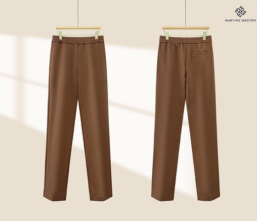 Martine Wester 男款羊毛起绒面料松紧腰直脚口卫裤 11115509 商品图4