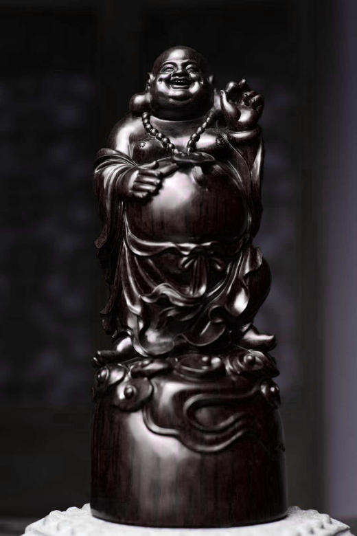 紫檀招财弥勒佛 商品图0