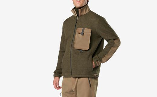 Sease - PILE EXPLORER - MUSK GREEN - 男装 - 夹克 - 麝香绿 商品图2