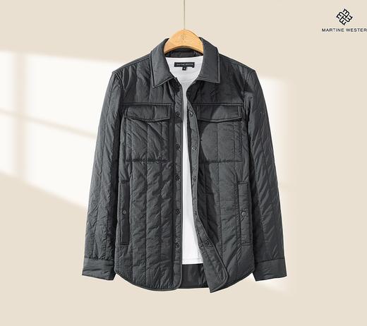 Martine Wester  男款新雪丽衬衣领夹棉外套  11075576 商品图3