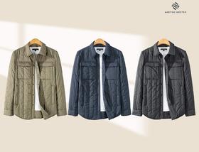 Martine Wester  男款新雪丽衬衣领夹棉外套  11075576