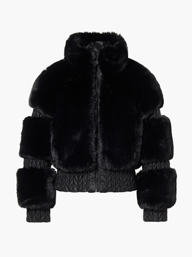 Goldbergh - FURRY ski jacket - Black - 女装 - 滑雪夹克 - 黑色