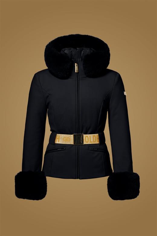 Goldbergh - PREZIOSO ski jacket FAUX BORDER - black - 女装 - 滑雪夹克 - 黑色 商品图0