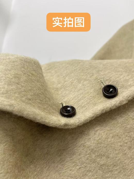 【轻奢双面尼】2530 特调色系【澳洲羊毛➕天丝】短款宽松廓形双面尼外套-喜出 商品图4