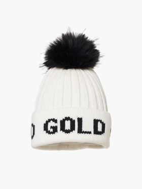 Goldbergh - HODD beanie - white/black - 配件 - 毛线帽 - 白色/黑色