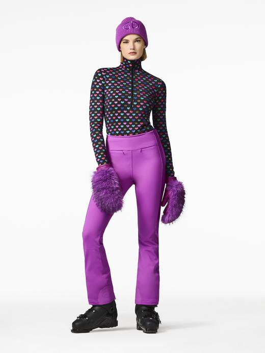 Goldbergh - CUORI ski pully - cuori black - 女装 - 速干 - 黑色/彩色花纹 商品图3