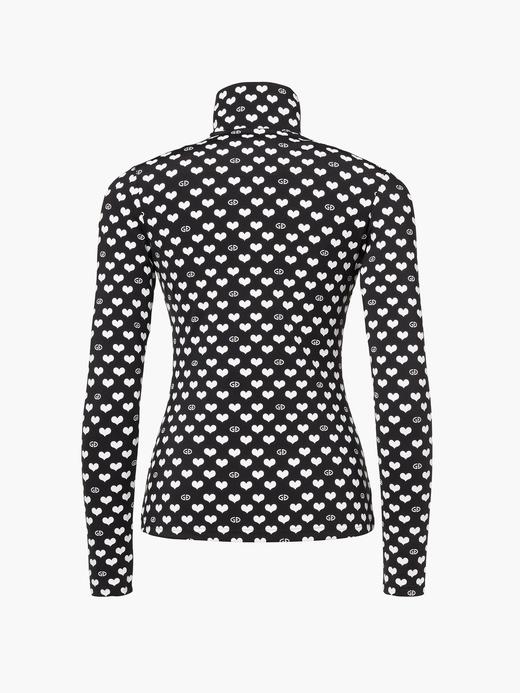 Goldbergh - CUORI ski pully - cuori maschera - 女装 - 速干 - 黑色/白色花纹 商品图1