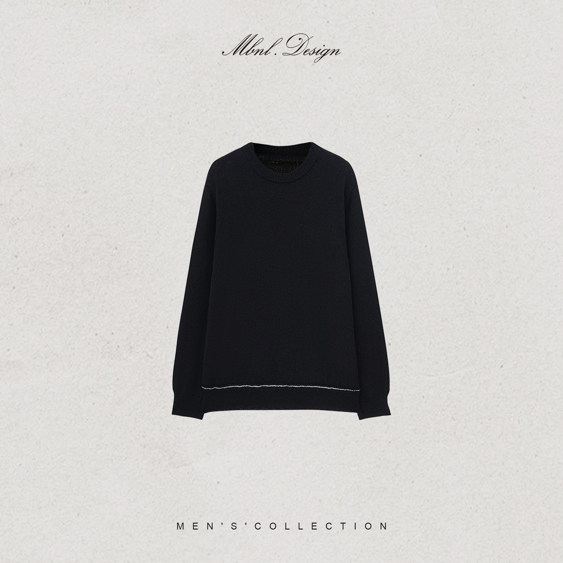 「杰尼.Resist」秦磊男装进口横机精工小肚棉长袖LL-WSY1194 N11商品图2