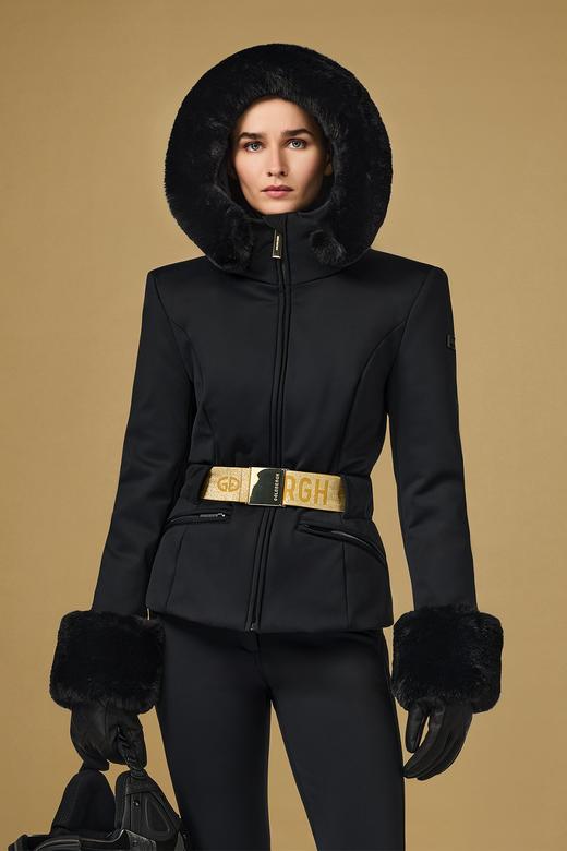 Goldbergh - PREZIOSO ski jacket FAUX BORDER - black - 女装 - 滑雪夹克 - 黑色 商品图3