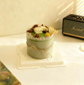 重抹茶黑芝麻奶糕