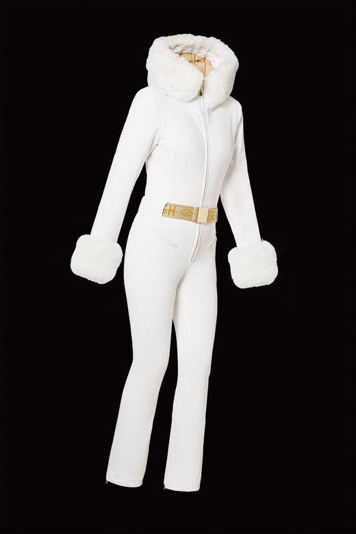 Goldbergh - VITA ski suit FAUX BORDER - cream - 女装 - 连体滑雪服 - 奶油色 商品图1