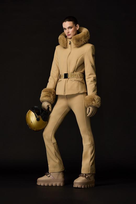 Goldbergh - PREZIOSO ski jacket FAUX BORDER - caramello - 女装 - 滑雪夹克 - 焦糖色 商品图2
