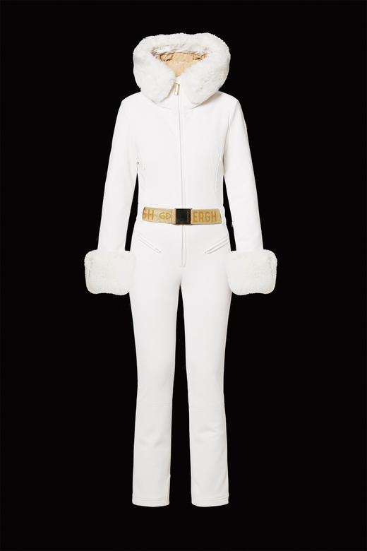 Goldbergh - VITA ski suit FAUX BORDER - cream - 女装 - 连体滑雪服 - 奶油色 商品图0