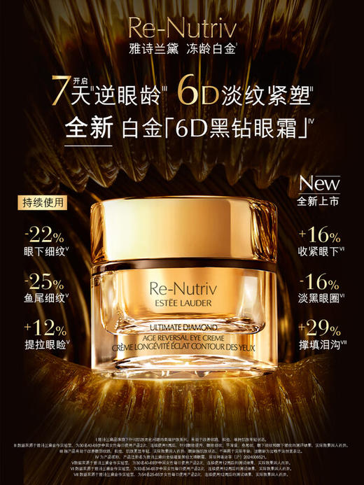 雅诗兰黛 白金6D黑钻眼霜15ml 商品图0