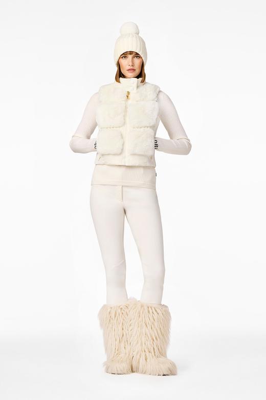 Goldbergh - CHIC bodywarmer FAUX - cream - 女装 - 背心 - 奶油色 商品图3