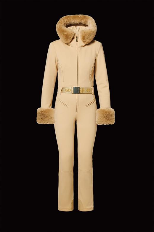 Goldbergh - VITA ski suit FAUX BORDER - caramello - 女装 - 连体滑雪服 - 焦糖色 商品图0
