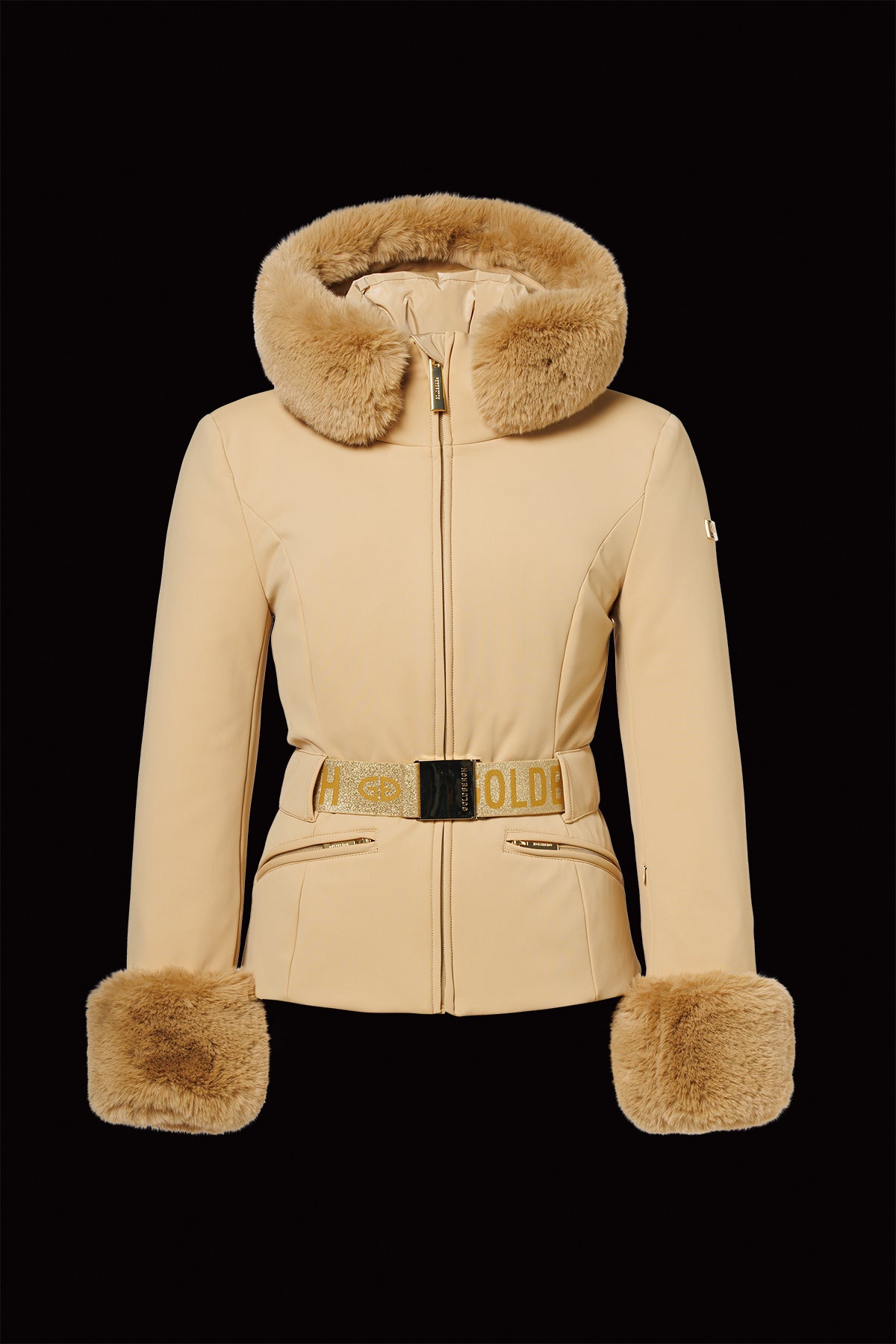 Goldbergh - PREZIOSO ski jacket FAUX BORDER - caramello - 女装 - 滑雪夹克 - 焦糖色