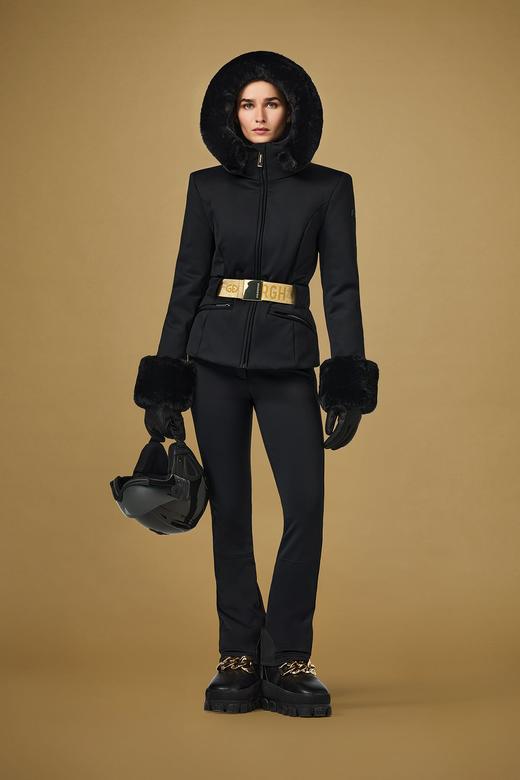 Goldbergh - PREZIOSO ski jacket FAUX BORDER - black - 女装 - 滑雪夹克 - 黑色 商品图2