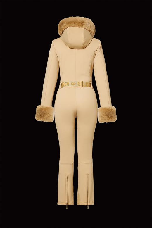 Goldbergh - VITA ski suit FAUX BORDER - caramello - 女装 - 连体滑雪服 - 焦糖色 商品图3