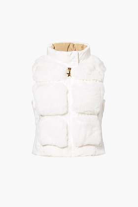 Goldbergh - CHIC bodywarmer FAUX - cream - 女装 - 背心 - 奶油色