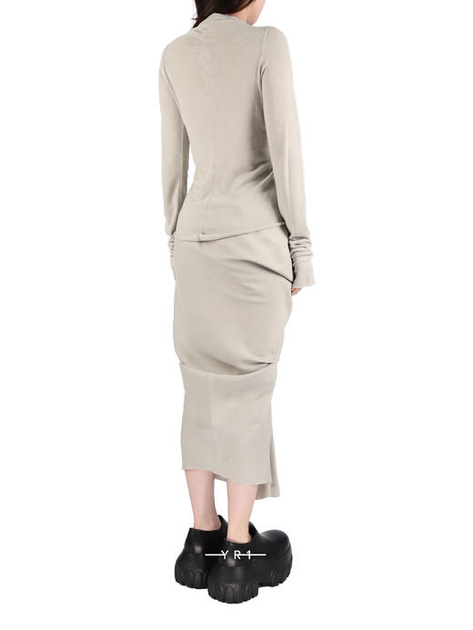 Rick Owens | CONCORDIANS 不规则褶皱半身裙 商品图6