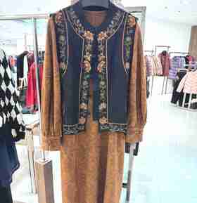 缇汇绣秋款连衣裙3603