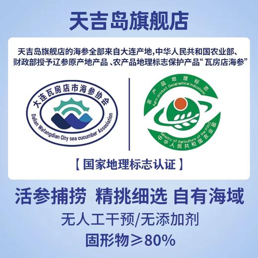 天吉岛 即食海参（0添加） 11-14只（1斤/袋） 商品图4