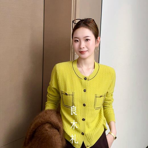 【部分现货】良木礼小香羊绒开衫（D25102688F） 商品图0