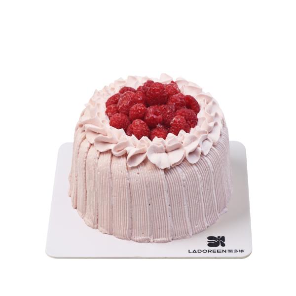 4寸红丝绒覆盆子奶油蛋糕