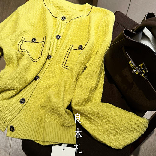 【部分现货】良木礼小香羊绒开衫（D25102688F） 商品图3