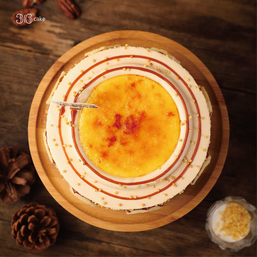 内蒙古奶皮子·焦糖布丁奶皮子酸奶碧根果蛋糕，可选1.5/2.5/6磅 商品图2