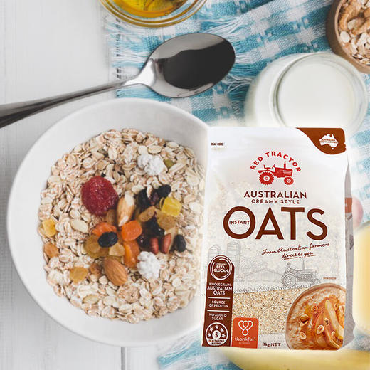 红色拖拉机速食燕麦片500g/1000g 033155/033162  高膳食纤维 商品图1