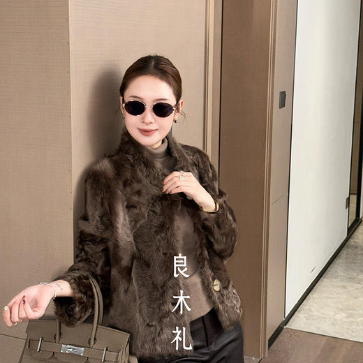【预售7天】良木礼皮毛一体外套（D25102544） 商品图0