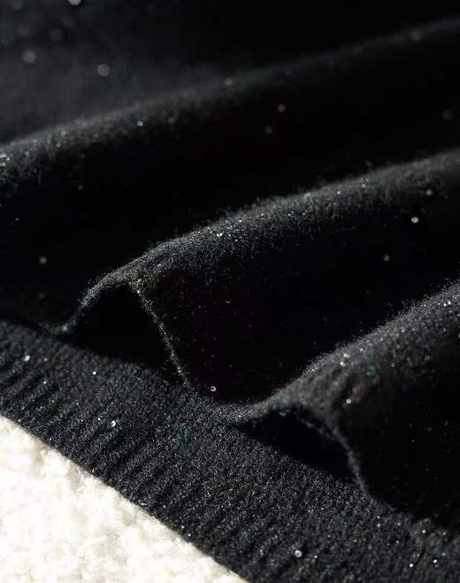 只有这波了！捡漏大福利！全羊毛！！品牌同工厂！！璨若星河亮片羊毛V领针织衫-喜出 商品图7