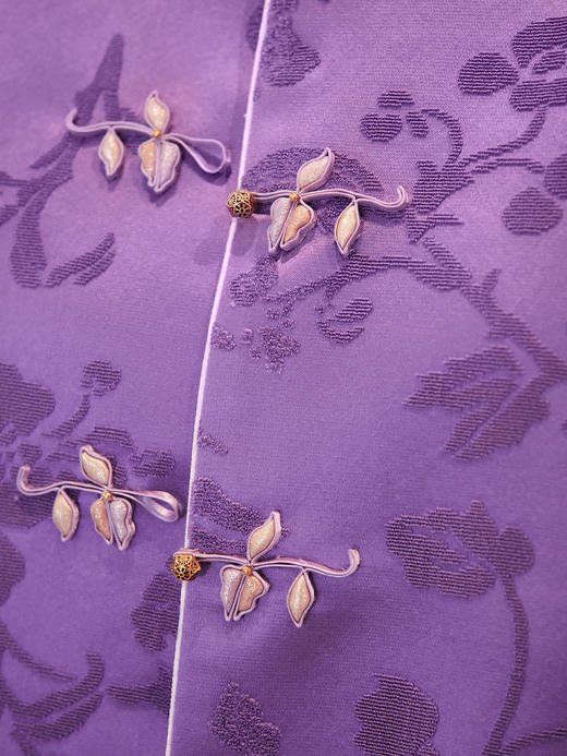 盛唐牡丹 | 富贵牡丹漳缎盘金绣外套 商品图7