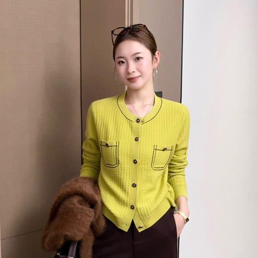 【部分现货】良木礼小香羊绒开衫（D25102688F） 商品图2