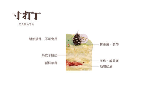 圣诞快乐·奶皮子酸奶草莓蛋糕（可备注少糖） 商品图4