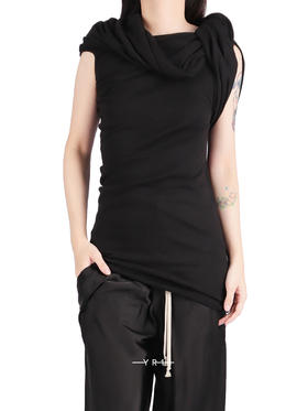 Rick Owens | CONCORDIANS 不对称褶皱上衣