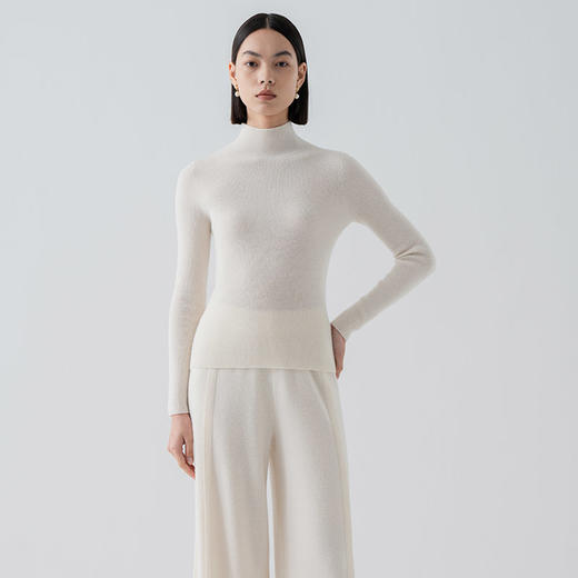 VogoPetite2025女士100%羊绒半高领衫BP141E1310 商品图2