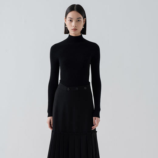 VogoPetite2025女士100%羊绒半高领衫BP141E1310 商品图1