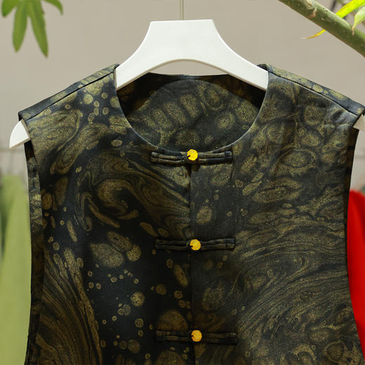 【2026东衣作】新中式棉马甲（25802218暮律-高定款） 商品图1