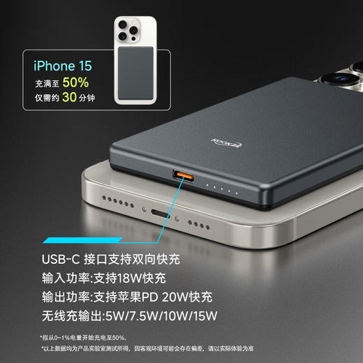 【分仓直发包邮】KOOKZZ酷客者超薄磁吸1万毫安移动电源（可上飞机）DY22 商品图4