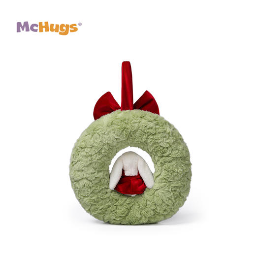 MChugs 圣诞来瑞特兔松枝花环 30CM 饰毛绒娃娃摆件生日礼物公仔 商品图3