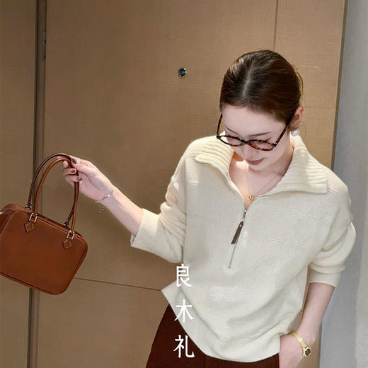 【预售7天】良木礼山羊绒上衣（D25102823F） 商品图3
