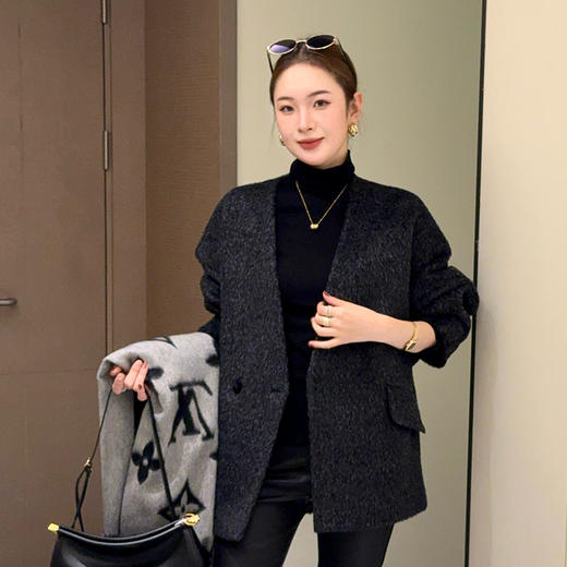 【特价不退不换】【预售7天】良木礼绵羊毛大衣（D2582127F） 商品图0