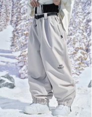 ISEEMIGGA雪服奶咖色阔腿裤
