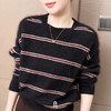 良木礼圆领条纹上衣（D25101682） 商品缩略图3